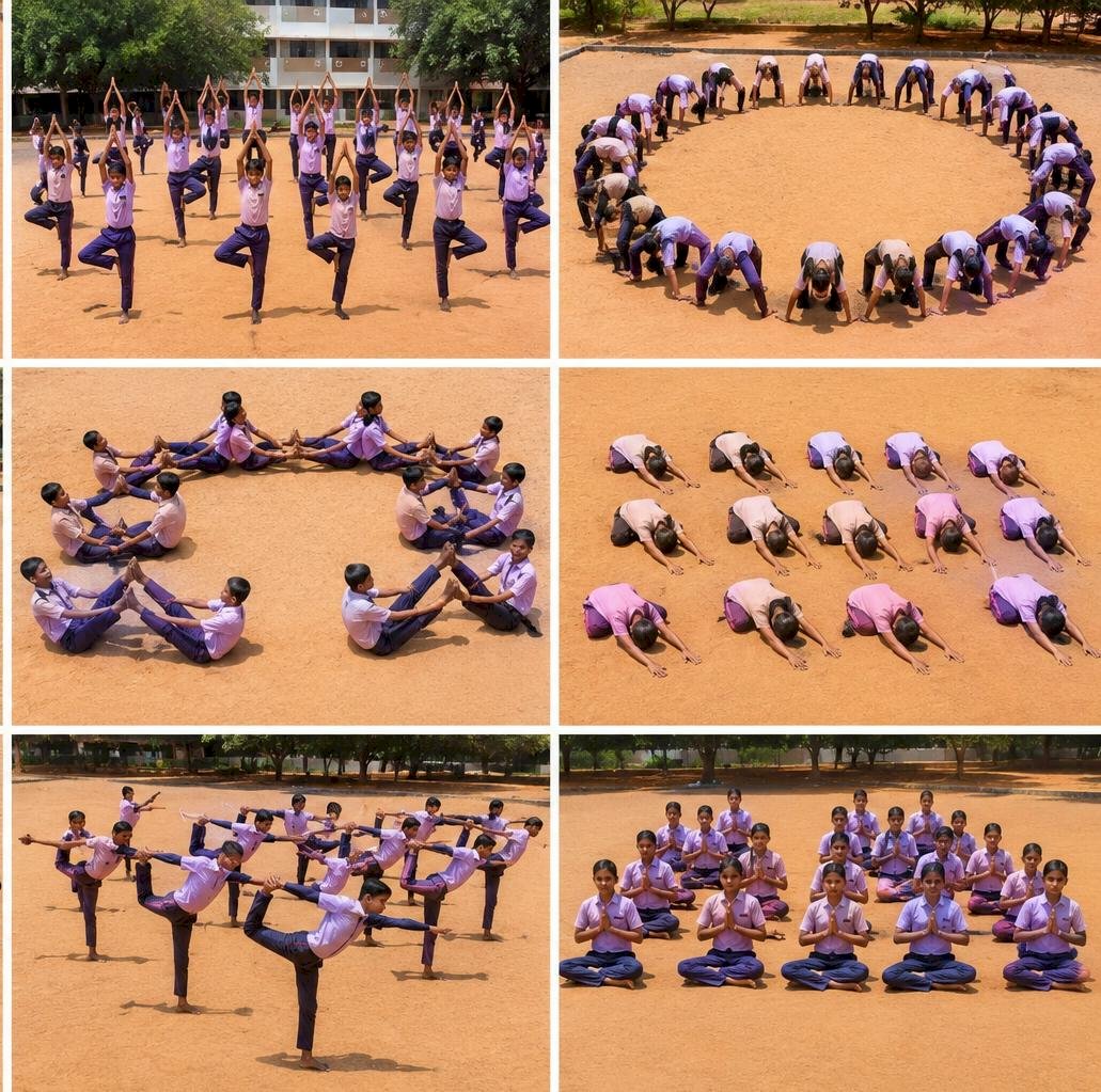 International Yoga Day Celebration at MMHSS  In ob...